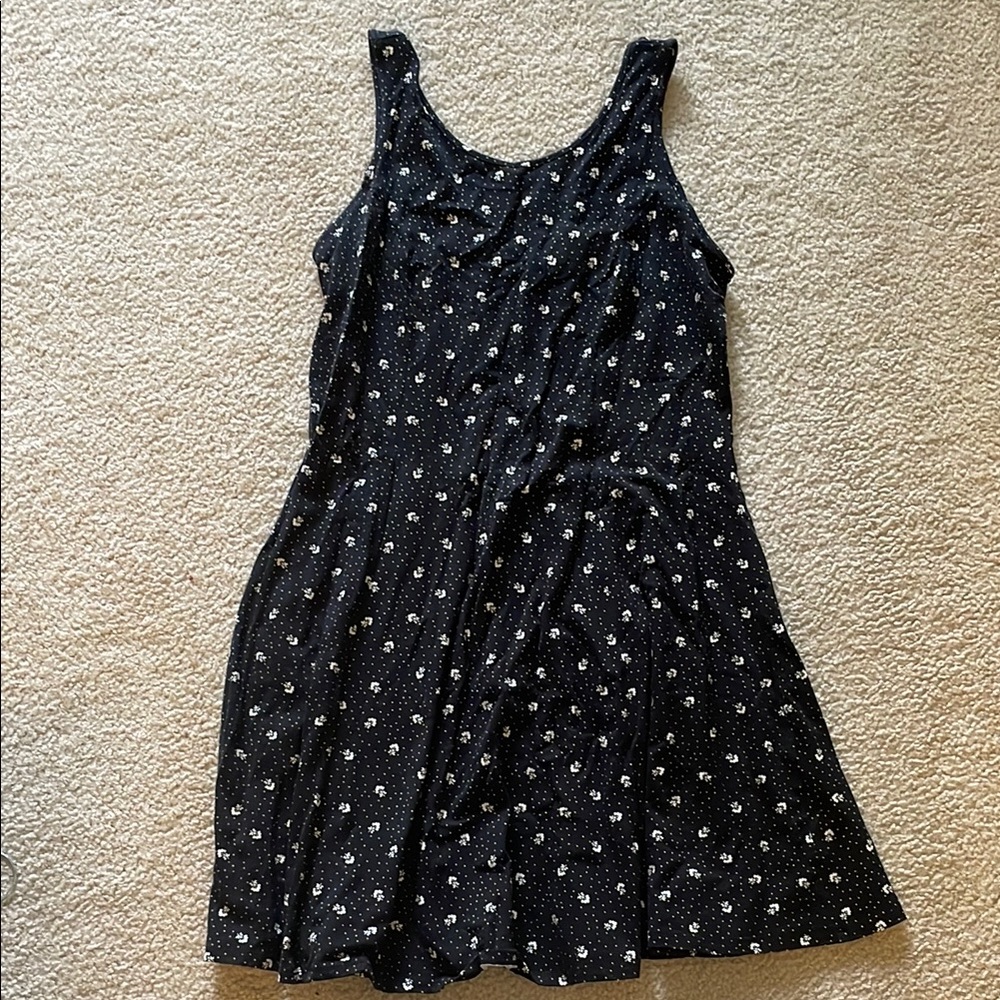 Forever 21 Plus Size Black Floral Sleeveless Dress, 1X